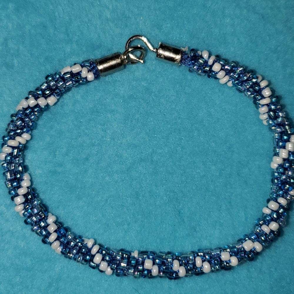 Japanese beaded kumihimo bracelet